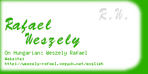rafael weszely business card
